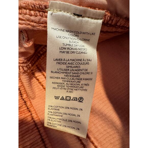 Anthropologie NWT Pilcro The Kenna Heritage Mid-Rise Corduroy Barrel Jean 25 - Picture 11 of 11